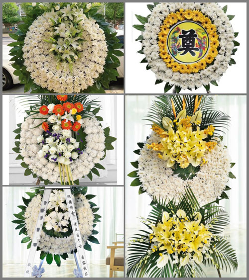 湖北黄冈市黄梅县独山镇张福村花圈速递
